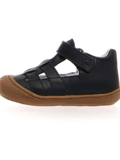 Leder-Halbsandalen "Bede" in Schwarz