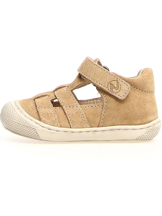 Leder-Halbsandalen "Bede" in Hellbraun