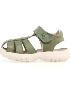 Leder-Halbsandalen "Bintan" in Grün