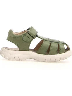 Leder-Halbsandalen "Bintan" in Grün