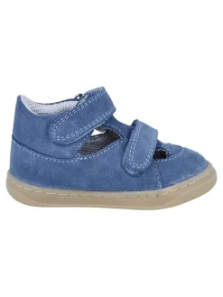 Leder-Halbsandalen "Dash" in Blau