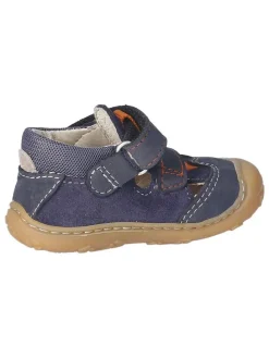 Leder-Halbsandalen "Ebi" in Dunkelblau