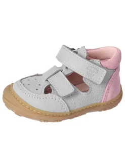 Leder-Halbsandalen "Eni" in Rosa/ Grau