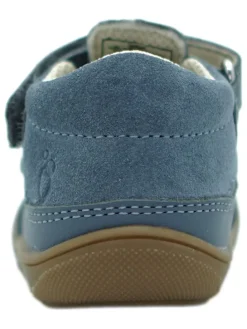 Leder-Halbsandalen in Blau