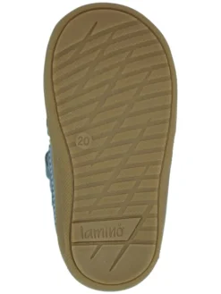 Leder-Halbsandalen in Blau