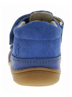 Leder-Halbsandalen in Blau