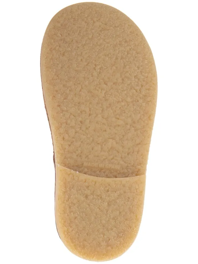 Leder-Halbsandalen in Braun