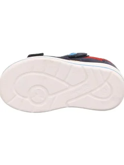 Leder-Halbsandalen in Dunkelblau