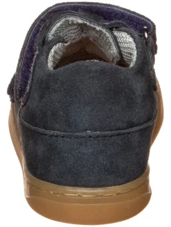 Leder-Halbsandalen in Dunkelblau