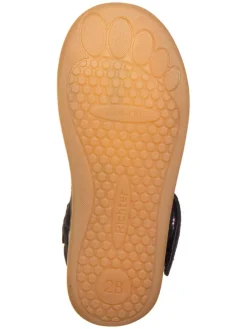 Leder-Halbsandalen in Dunkelblau