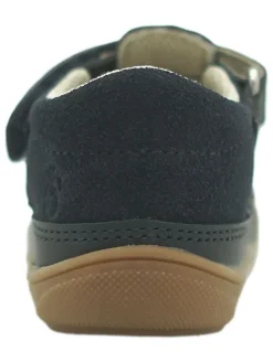 Leder-Halbsandalen in Dunkelblau