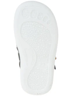 Leder-Halbsandalen in Dunkelblau