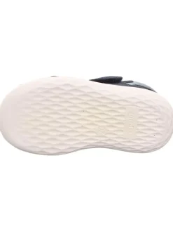 Leder-Halbsandalen in Dunkelblau