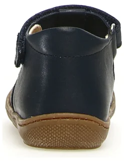 Leder-Halbsandalen in Dunkelblau