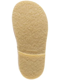 Leder-Halbsandalen in Gelb