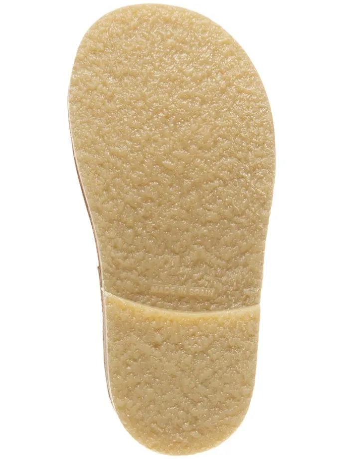 Leder-Halbsandalen in Gelb