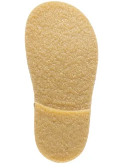 Leder-Halbsandalen in Hellbraun