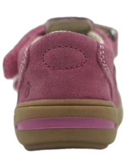 Leder-Halbsandalen in Lila