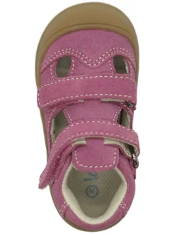 Leder-Halbsandalen in Lila