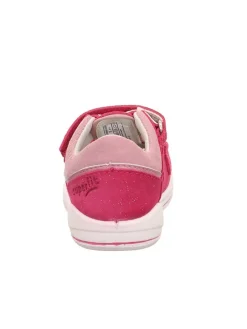 Leder-Halbsandalen in Pink