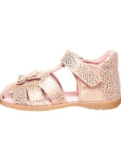 Leder-Halbsandalen in Rosa