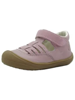 Leder-Halbsandalen in Rosa