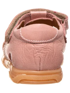 Leder-Halbsandalen in Rosa