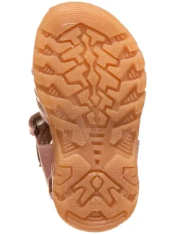 Leder-Halbsandalen in Rosa