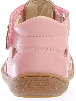 Leder-Halbsandalen in Rosa