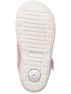 Leder-Halbsandalen in Rosa