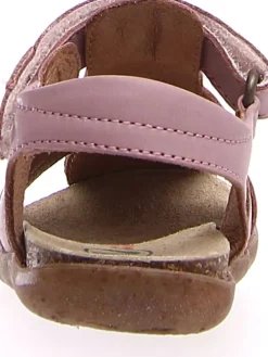 Leder-Halbsandalen in Rosa