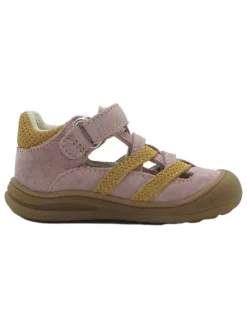 Leder-Halbsandalen in Rosa