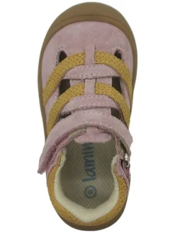 Leder-Halbsandalen in Rosa