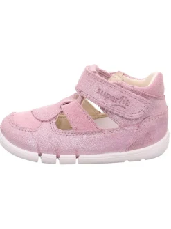 Leder-Halbsandalen in Rosa