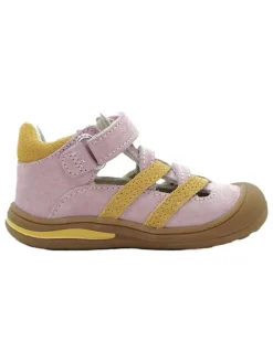 Leder-Halbsandalen in Rosa