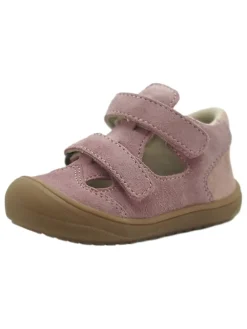 Leder-Halbsandalen in Rosa