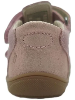 Leder-Halbsandalen in Rosa