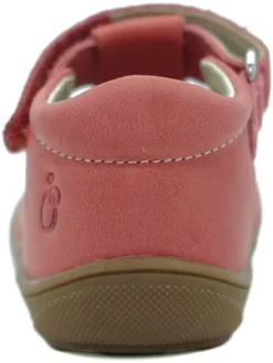 Leder-Halbsandalen in Rot