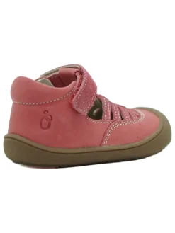 Leder-Halbsandalen in Rot