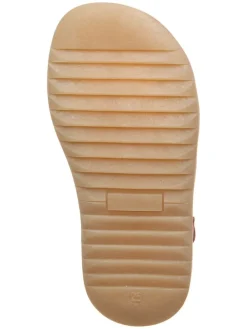 Leder-Halbsandalen in Rot