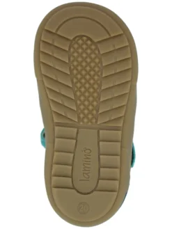 Leder-Halbsandalen in Türkis