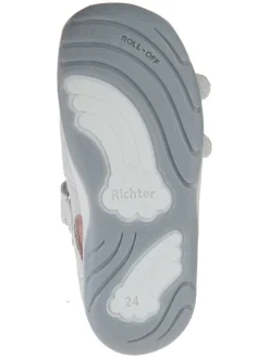 Leder-Halbsandalen in Weiß