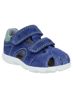 Leder-Halbsandalen "Juno" in Dunkelblau