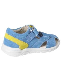 Leder-Halbsandalen "Kansi" in Hellblau