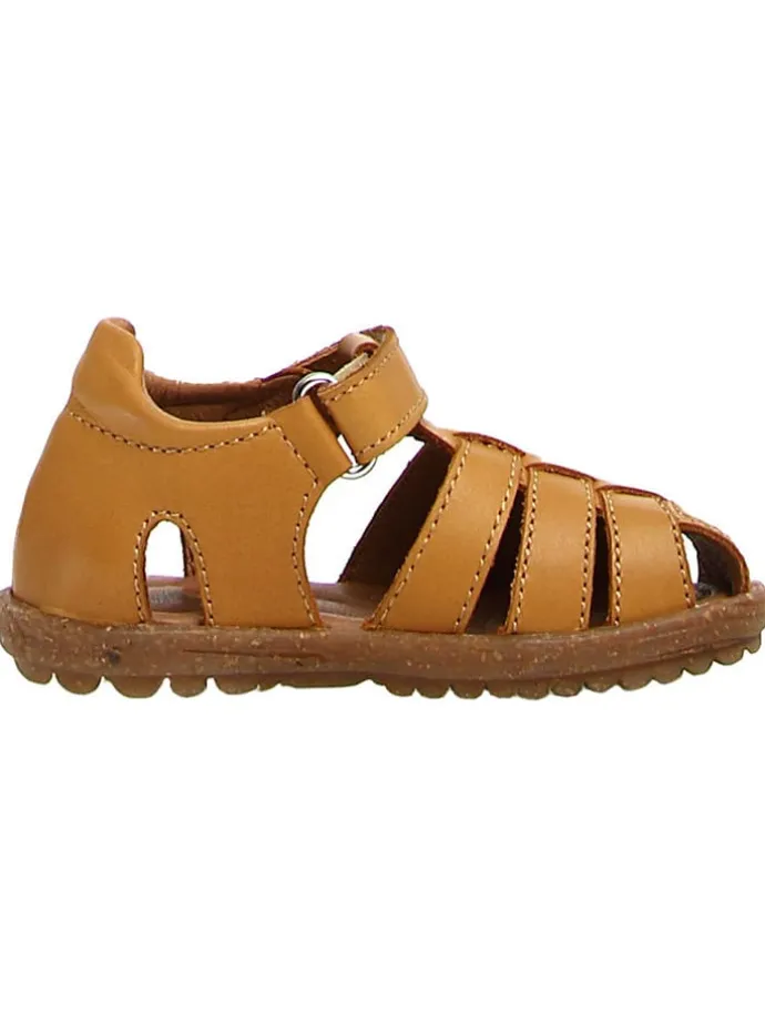 Leder-Halbsandalen "Lagoon" in Hellbraun