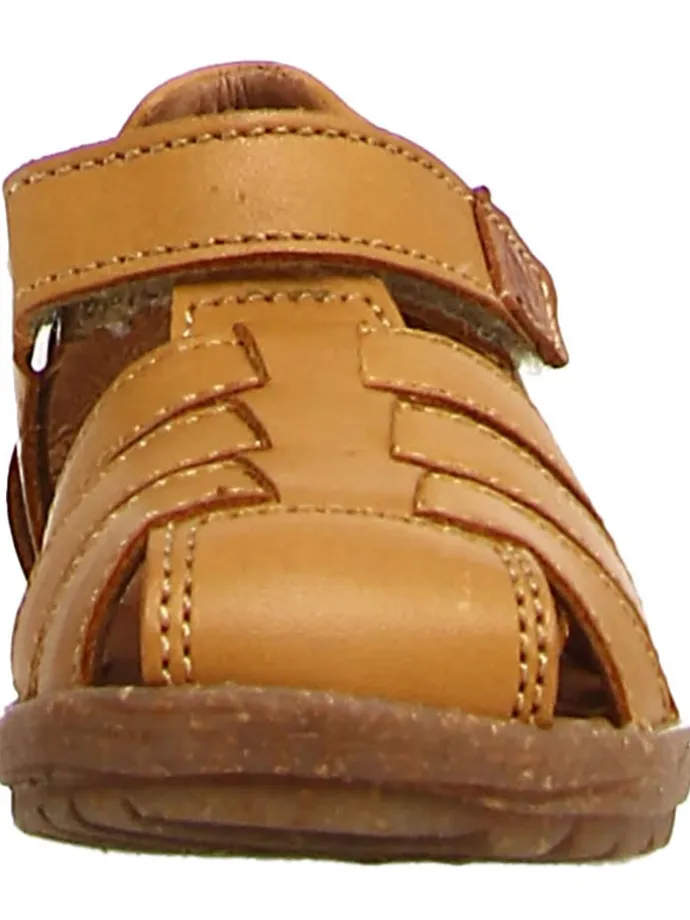 Leder-Halbsandalen "Lagoon" in Hellbraun