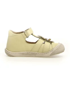 Leder-Halbsandalen "Maggy" in Gelb