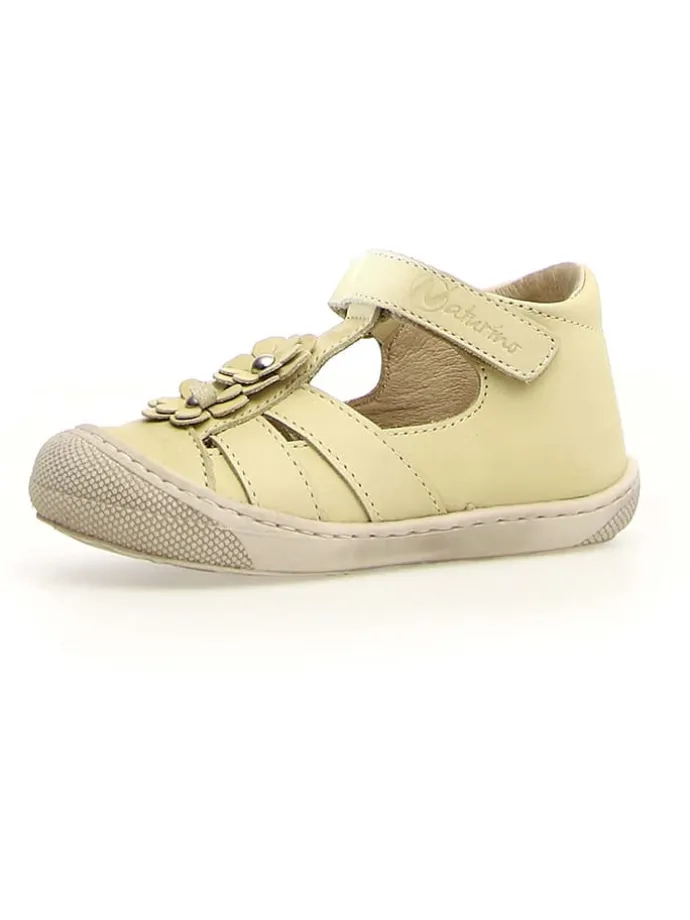 Leder-Halbsandalen "Maggy" in Gelb