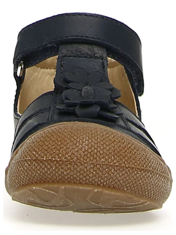 Leder-Halbsandalen "Meggy" in Dunkelblau