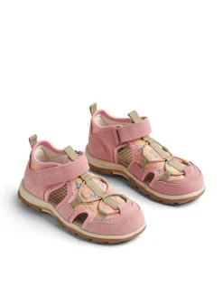 Leder-Halbsandalen "Mingi" in Rosa